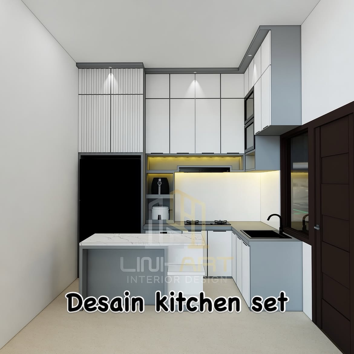 Desain 3D kitchen set, kami desain sesuai request anda.Yuk yang mau dibantu desain dan pengerjaa (2)