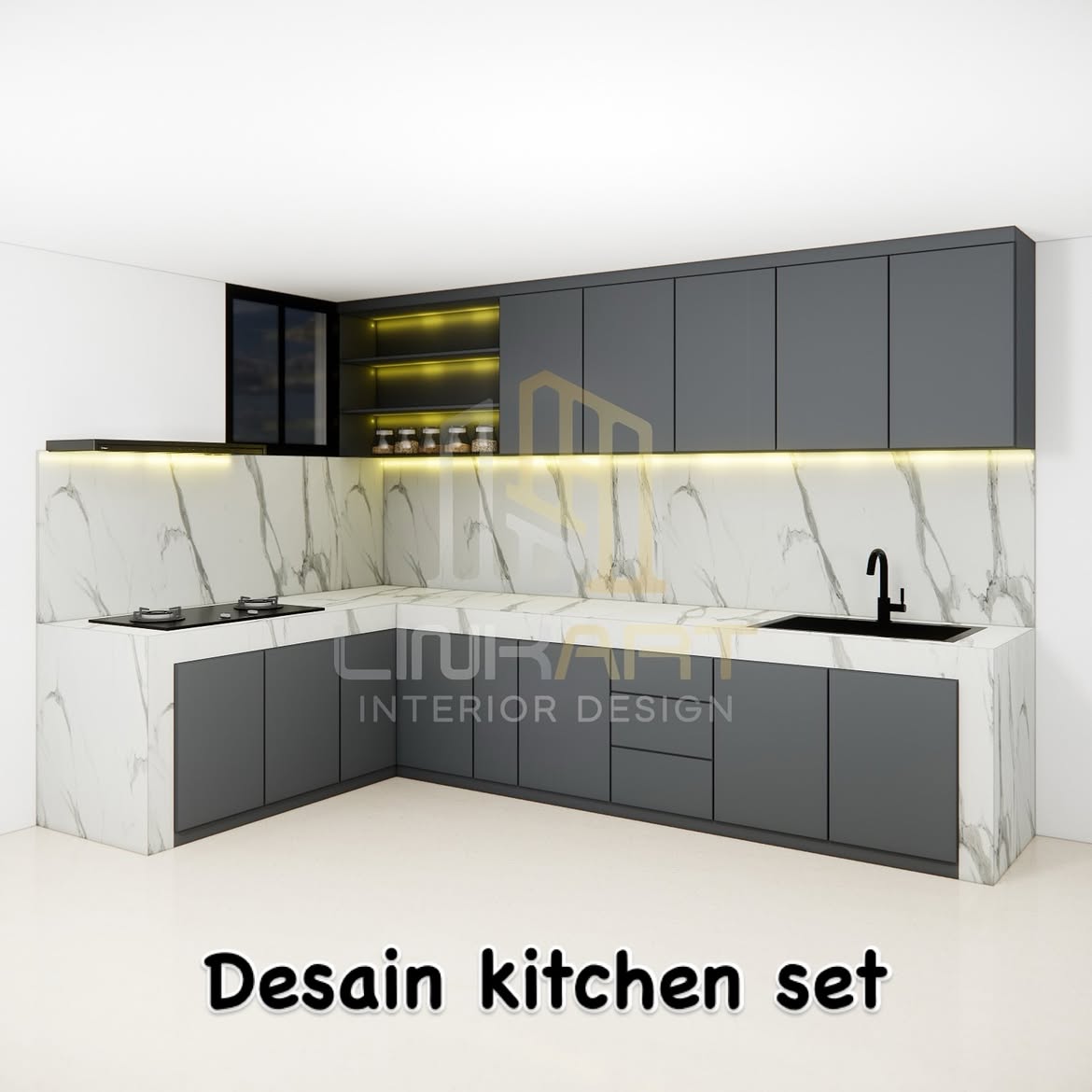 Desain 3D kitchen set, kami desain sesuai request anda.Yuk yang mau dibantu desain dan pengerjaa (3)
