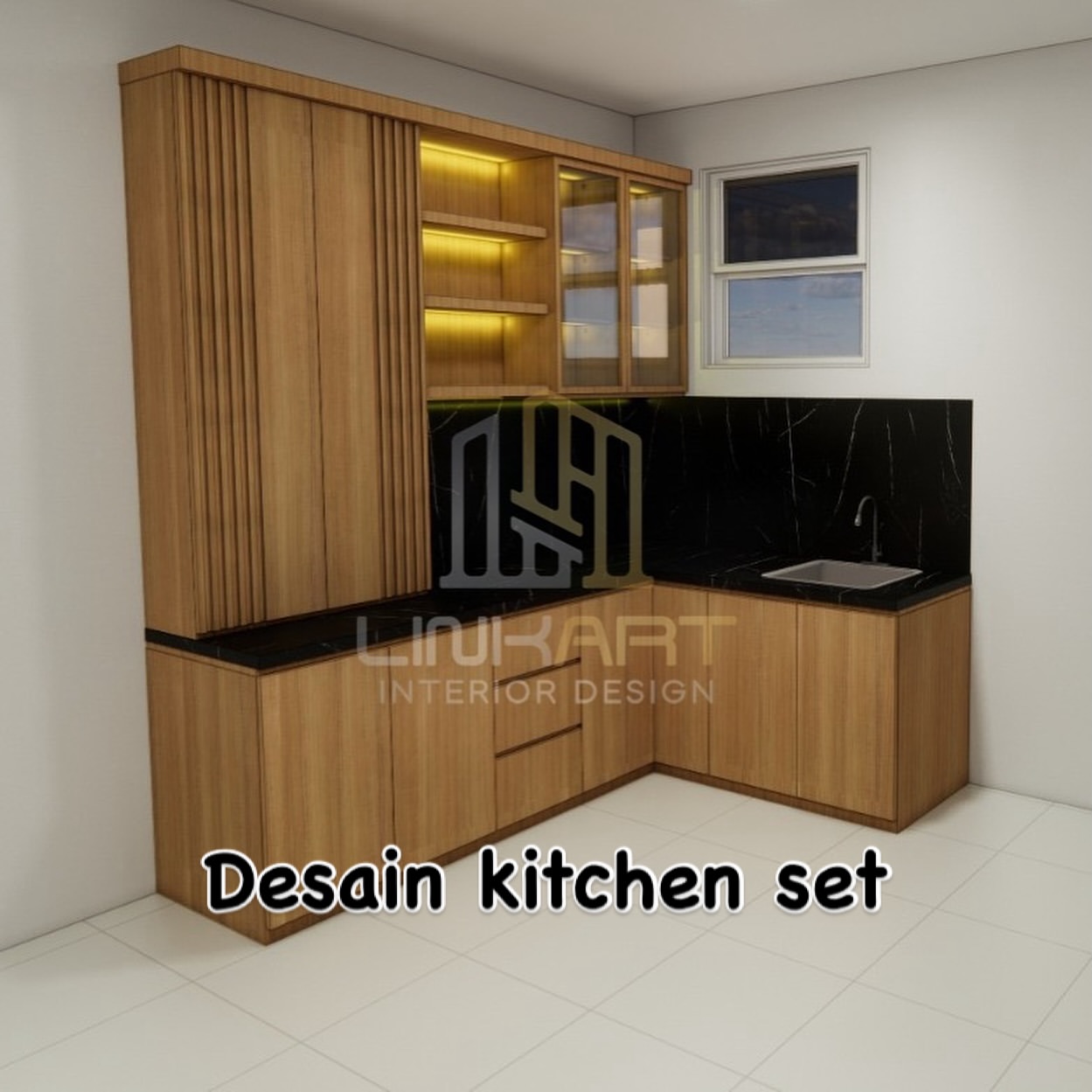 Desain 3D kitchen set, kami desain sesuai request anda.Yuk yang mau dibantu desain dan pengerjaa