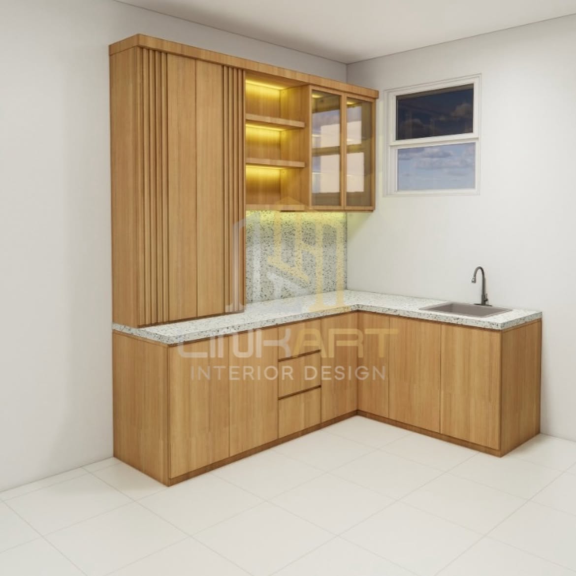 Desain kitchen set, kami desain sesuai request anda.Yuk yang mau dibantu desain dan pengerjaan b